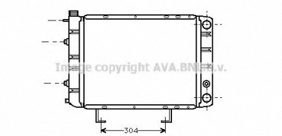 AVA QUALITY COOLING pe2084 -  Радиатор, охлаждение двигателя